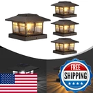 Excmark 4X4 Solar Post Cap Lights, Pack Fence Deck Outdoor. Fixed Price $56.54.