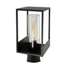 Artcraft Weybridge 1 Light Outdoor Lantern Black/clear - AC8273BK. Fixed Price $342.00.