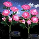 Outdoor Solar Garden Stake Lights,upgraded Led Powered With 6 Rose F. Fixed Price $40.46.