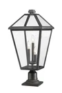 Z-lite 579PHXLR-533PM Talbot Light 26" Tall Outdoor Pier Mount Black. Fixed Price $343.40.