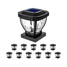Home Zone Security Solar Post Cap Lights - Decorative Glass Led Outdoor Fits .... Fixed Price $131.31.