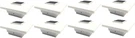 Solar (8-PACK) Low Profile Black/white Will Fit 3.5"X3.5" And 4"X4" Post Deck Ca. Fixed Price $82.12.