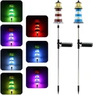 2 Pcs Solar LIGHTHOUSE,7 Colors Changing Outdoor Decor.... Fixed Price $29.02.