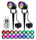 Sunvie 12W Rgb Low Voltage Color Changing Landscape Lights Remote Control Wat.... Fixed Price $38.99.
