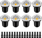 Zuckeo 8PACK Led In-ground Landscape Lights 3W 12-24V IP67 Warm White. Fixed Price $85.26.