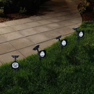 Pure Garden Outdoor Solar Yard Spot Light Set Of 4. Fixed Price $22.99.