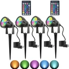 Christmas Rgb Spot Lights With Timer, Halloween 10W 120V Color Changing Outdo.... Fixed Price $52.14.