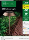 Feit Onesync Wireless Landscape Bronze Solar Powered 40 Lumens Led Pathway Light. Fixed Price $39.99.