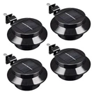 Led Solar Gutter Waterproof Outdoor Garden Fence Wall Lights Black 4PCS. Fixed Price $33.90.