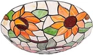 Tiffany Stained Glass Ceiling Light Bowl Shade For Home & Cafe, 12" Flower. Fixed Price $111.99.
