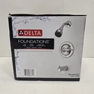 Delta B114900C Foundations Single-handle 1-SPRAY Tub & Shower Faucet, Chrome. Fixed Price $42.77.