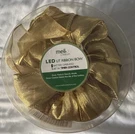 Meilo Creation Gold Led Lit Ribbon Bow Battery Operated Lights Holiday. Fixed Price $18.00.