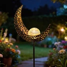 Take Moon Solar Lights For Women Garden Outdoor Decor Waterproof Metal Sol.... Fixed Price $33.95.