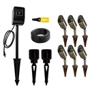 Volt Landscape Lighting 6 - Spotlight Led Starter Kit Brass W/ Bronze Finish. Fixed Price $516.70.