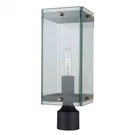 Artcraft Bradgate 19" Outdoor Post Light, Black/harvest Brass - AC8133BK. Fixed Price $214.99.