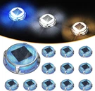 12 Pack Solar Deck Lights - 3 Color Modes, Waterproof Outdoor Pathway. Fixed Price $146.99.