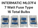 Intermatic ML07F4 Watt Fuse Type Replacement (4 Pack) 16 Total Bulbs. Fixed Price $19.99.
