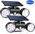 2SOLAR Lights Motion Sensor Wall Dual Head Spotlight WATERPROOF360. Fixed Price $45.99.