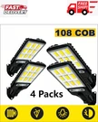 4 Pc Solar Outdoor Led Wall Light With Human Body Waterproof Induction. Fixed Price $58.99.