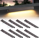 8 Pack Led Hardscape Paver Lighting 12IN 5W 2700K 12V Retaining Wall Deck. Fixed Price $152.71.