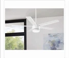 Home Decorators Merwry 52" Led Matte White Ceiling Fan, Light, Remote. Fixed Price $93.45.