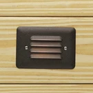 Kichler 15782-30 Bronze 5" Led Mini Louvered Step Light 3000K. Fixed Price $139.99.
