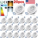 10-60PCS Dimmable Led Downlight 3W/5W Recessed Ceiling Spotlight 85V-265V. Fixed Price $226.09.