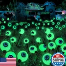 Yiqu Pack Solar Eyeball Lights, 12 Led Green Halloween Outdoor Decor. Fixed Price $30.49.