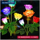 Tonulax Solar Garden Lights Upgraded Outdoor Light, 7-COLOR Changing Rose. Fixed Price $30.78.