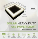 Lumengy Solar Led Paver 4X4 Warm White 2700K Opened Box (single Light). Fixed Price $25.50.