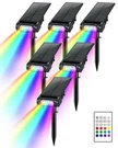 Rgb Halloween Solar Spot Lights Outdoor, 12 Color Modes Landscape Water.... Fixed Price $81.89.