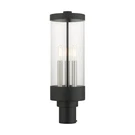 Livex Hillcrest 3 Light Outdoor Post Lantern, Textured Black/clear 20728-14. Fixed Price $429.96.