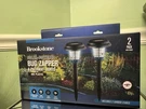 Brookstone Solar Powered Bug Zapper & Pathway Lights / Pack Of 2 New Unopened. Fixed Price $22.00.