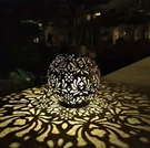 Black & Gold Solar Fire Bowl Lights Set 3 Backyard Garden Pit Waterproof. Fixed Price $65.95.