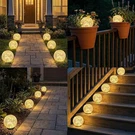Syouhome Solar Garden Lights 6 Pack Leds Cracked Glass Ball Waterproof. Fixed Price $41.31.
