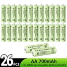 26PCS Aa Rechargeable Batteries Nimh 700MAH 1.2V For Garden Solar Led Light. Fixed Price $14.99.