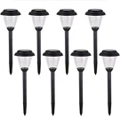 Solar Outdoor Pathway Lights Matt Black Stainless Steel Painted Led For. Fixed Price $56.99.