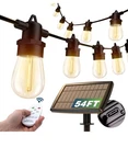 54FT(48+6) Solar String Lights Outdoor Waterproof With Usb Port & Remote Contror. Fixed Price $19.99.
