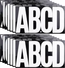 Inch Large White Letters Stickers, 76 Pieces Self Adhesive Alphabet. Fixed Price $11.94.