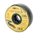 100 Ft. 18AWG Low Voltage Led Cable 3 Conductor Black Sleeve In-wall Speaker .... Fixed Price $67.10.