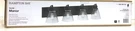 Hampton Bay Manor 33 In. 4-LIGHT Matte Black Bathroom Vanity Clear Glass. Fixed Price $54.99.