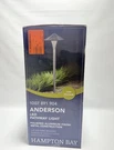 Hampton Bay Anderson Low Voltage Outdoor Landscape Path Light Bronze Finish. Fixed Price $20.00.