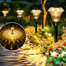 Solpex Solar Pathway Lights Garden Decor For Yard, 8 Pack, Warm White. Fixed Price $60.99.