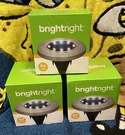 Nib Set Of 3 Brightright Led Lights 4PK Garden/landscape Ground W/ Stakes. Fixed Price $110.00.