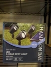 New-hampton Bay Solar 50 Lumens Black Integrated Led Spotlight With Remote Panel. Fixed Price $49.00.