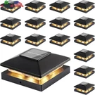Solar Post Cap Lights Outdoor 16-PACK, Black Waterproof Powered Deck Fence. Fixed Price $109.18.