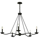 Troy Lighting Sawyer 40" Wide Forged Iron 5-LIGHT Chandelier. Fixed Price $699.95.