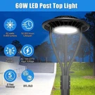 Kukuppo Led Post Top 60W Dusk Dawn Outdoor Circular Area Lighting. Fixed Price $118.19.