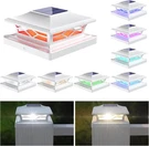 Aponuo Solar Post Cap Lights Outdoor, 7 Fixed Colors Lighting/rgb Breath Mode,. Fixed Price $16.39.