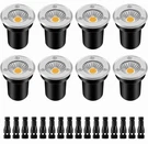 Zuckeo 8 Pack Low Voltage Ground Landscape Lighting Led Lights 3W 12V-24V New. Fixed Price $49.99.